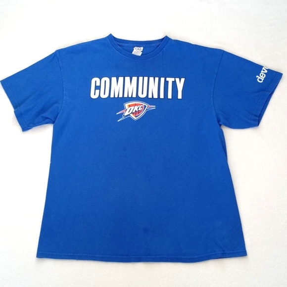 Other - 🌿 OKC Thunder Basketball Community Royal Blue Short Sleeve T-Shirt XL